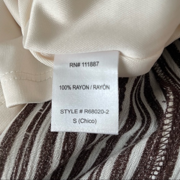 NWT Olivia Grey Striped Ruffle Bodice Adjustable Straps Maxi Dress Size Small - Picture 9 of 9